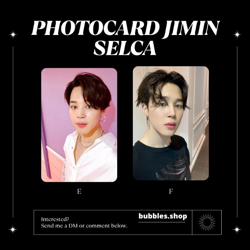 PHOTOCARD UNOFFICIAL JIMIN BTS SELCA