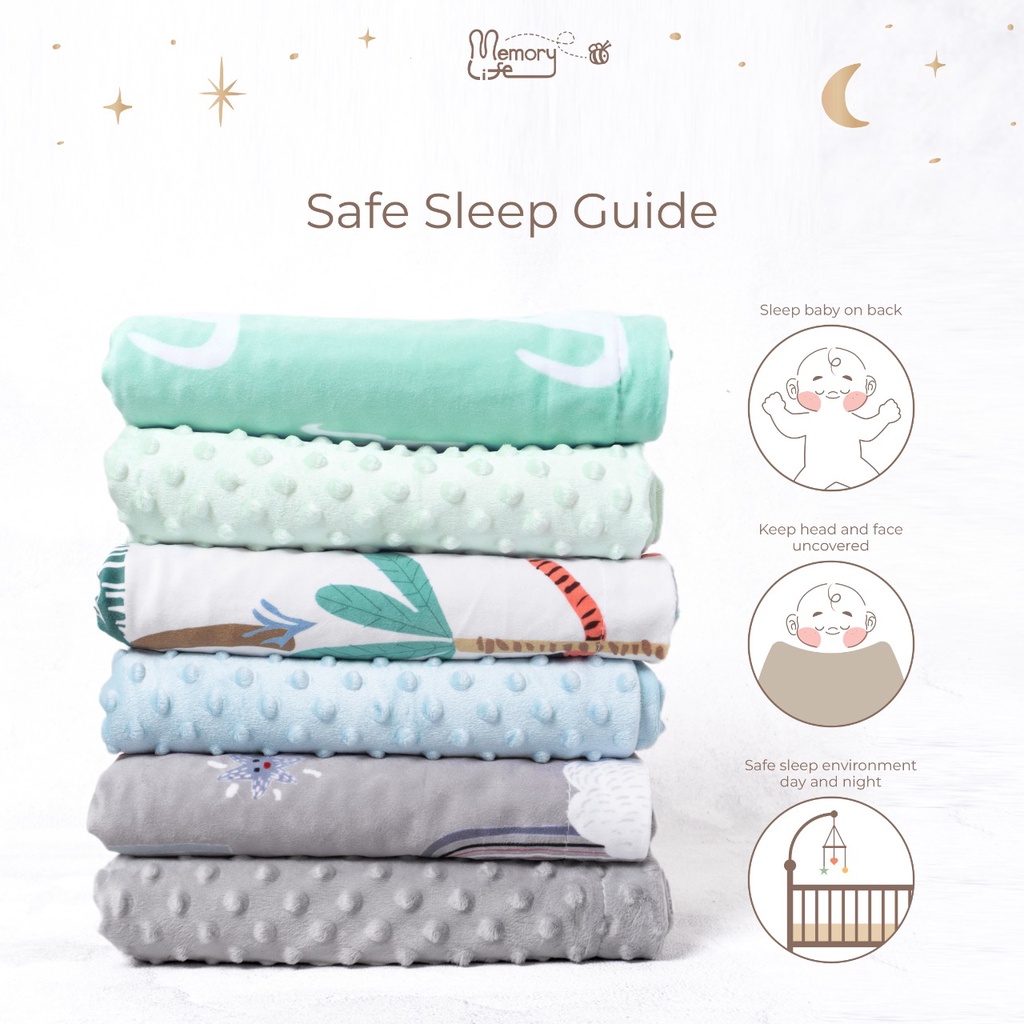 KOKORU MINKY NEWBORN BLANKET / Selimut Bayi Bahan Lembut
