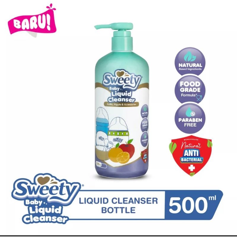 Sweety Baby Liquid Cleanser for Bottle, Nipple, Accesories Botol 500ml