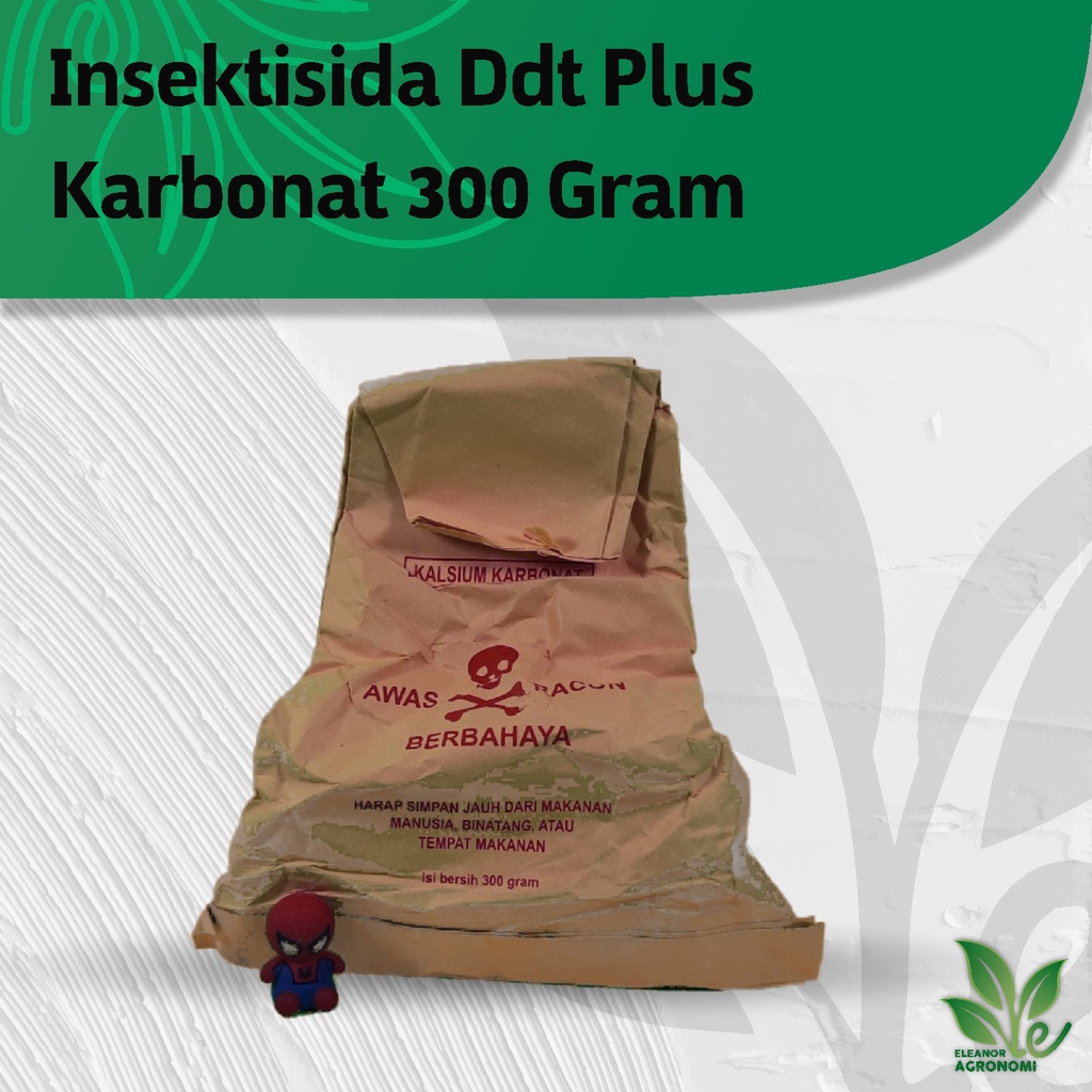 DDT Kalsium Karbonat 90% WP 300 Gram Insektisida Pembasmi Hama Belalang Wereng Pada Tanaman