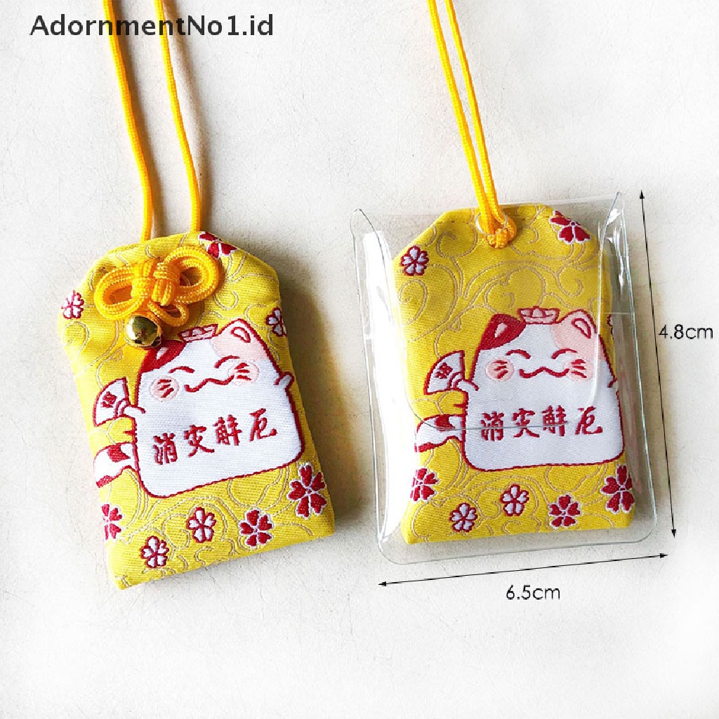 [AdornmentNo1] Liontin Hadiah Anak Omamori Rejeki Sukses God of Wealth Maneki Neko Acdemic Kid [ID]