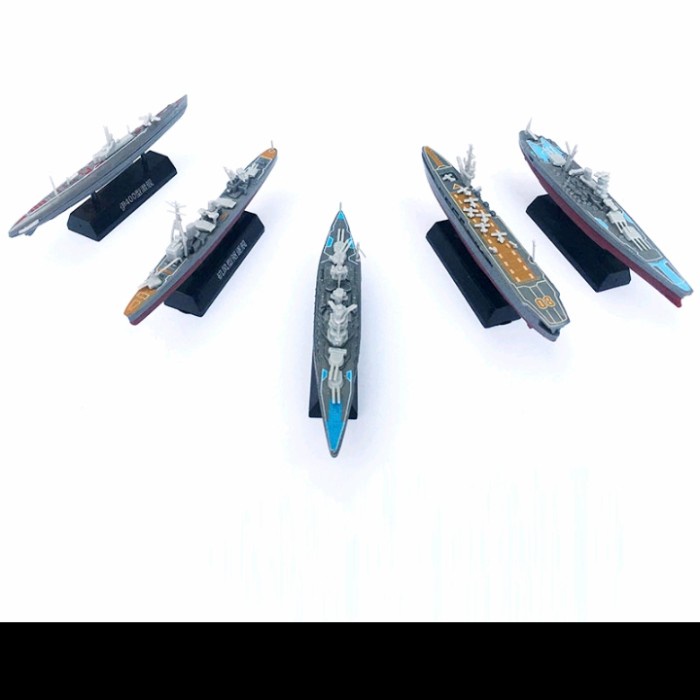 5 PCS MAINAN KAPAL PERANG JEPANG 4D MODEL KIT TERLARIS
