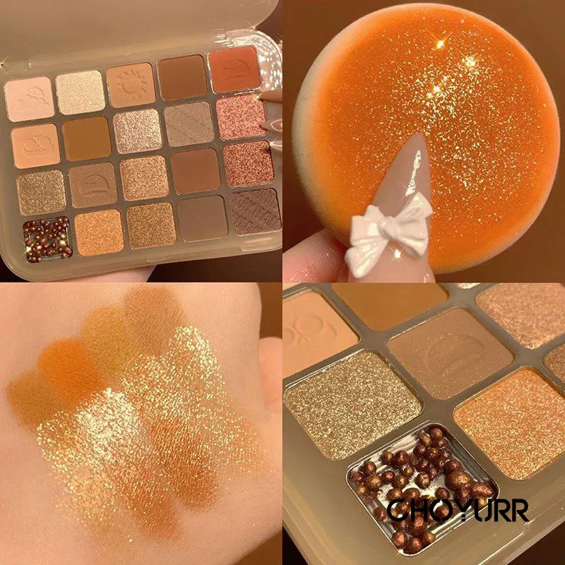 【COD】Eyeshadow 20 Warna Eyeshadow Palette Pigmented Glitter Matte Kombinasi Tahan Lama Korean Eyeshadow Original Ready Stock-CH