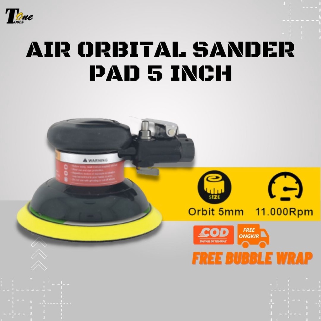 ToolsOne Air Orbital Sander 5"