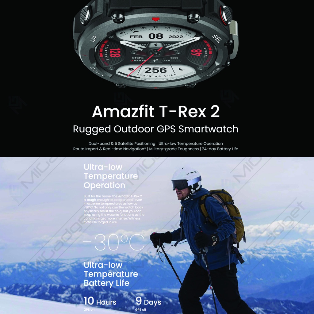 Amazfit T-Rex TRex T Rex 2 Smartwatch Jam Tangan Military Grade