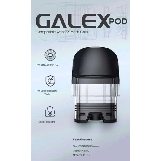 Cartridge Freemax Galex - Harga per 1 Pcs - 2ml