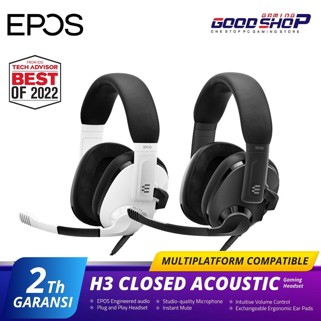 EPOS H3 Closed Acoustic - Gaming Headset