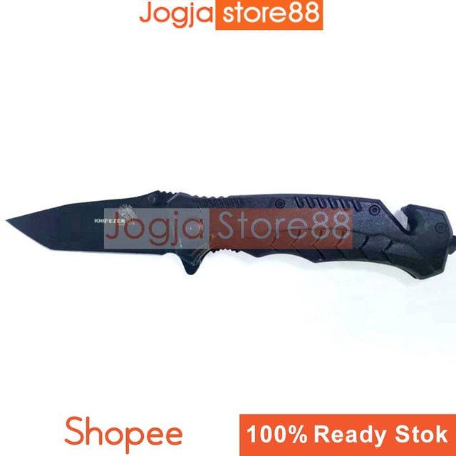 Pisau Lipat Boker CS GO Collector Portable Knife Square Head - Black