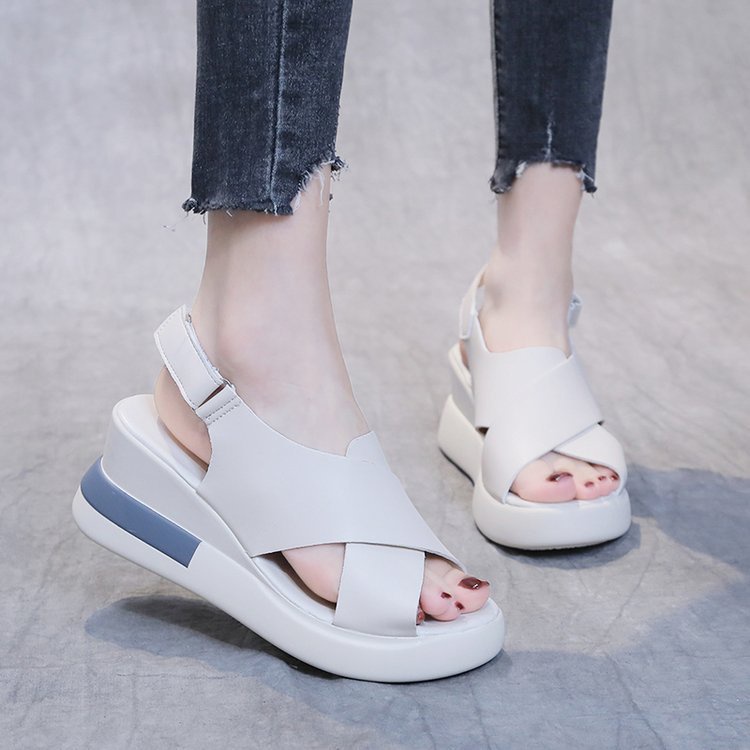 SW106 Sandal Wanita Import Wedges Anti Slip Awet
