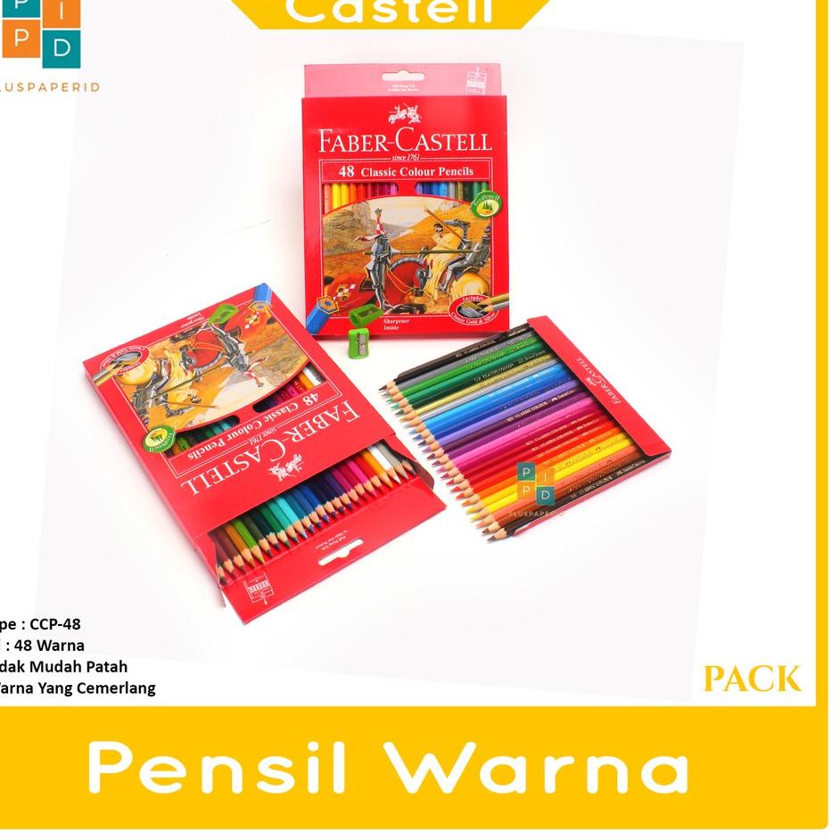 

오 Faber Castell - Pensil Warna isi 48 Warna Classic - Set Hot Sale