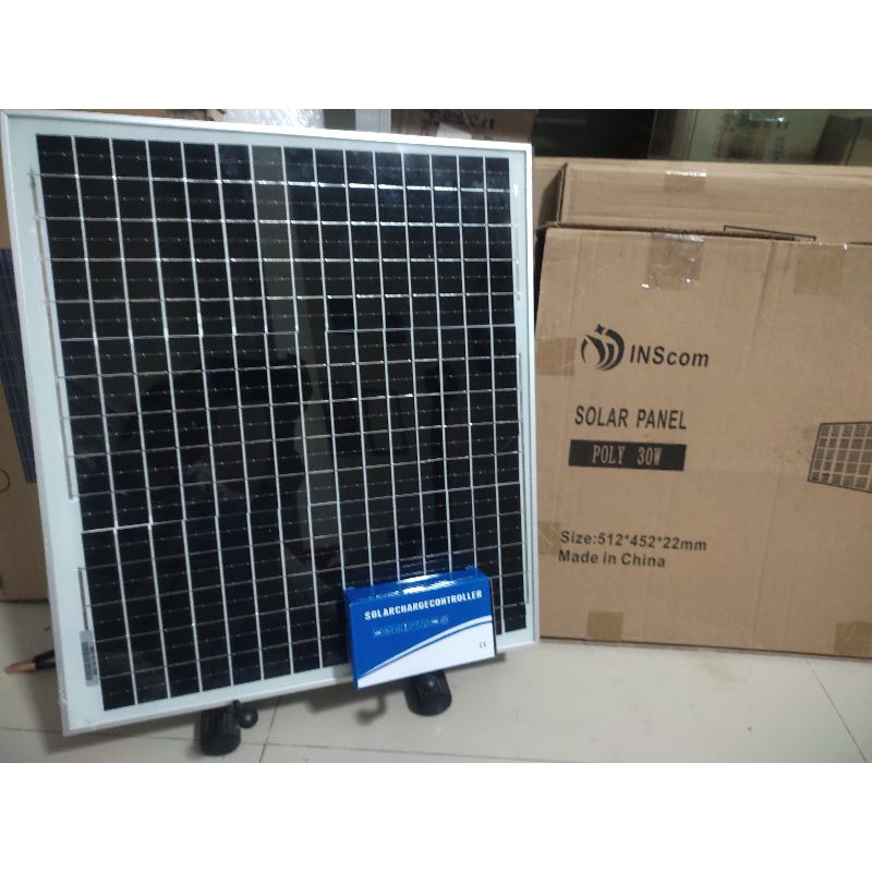 Jual SOLAR PANEL 30WP PANEL SURYA 30 WP FREE SOLAR CONTROLER | Shopee ...