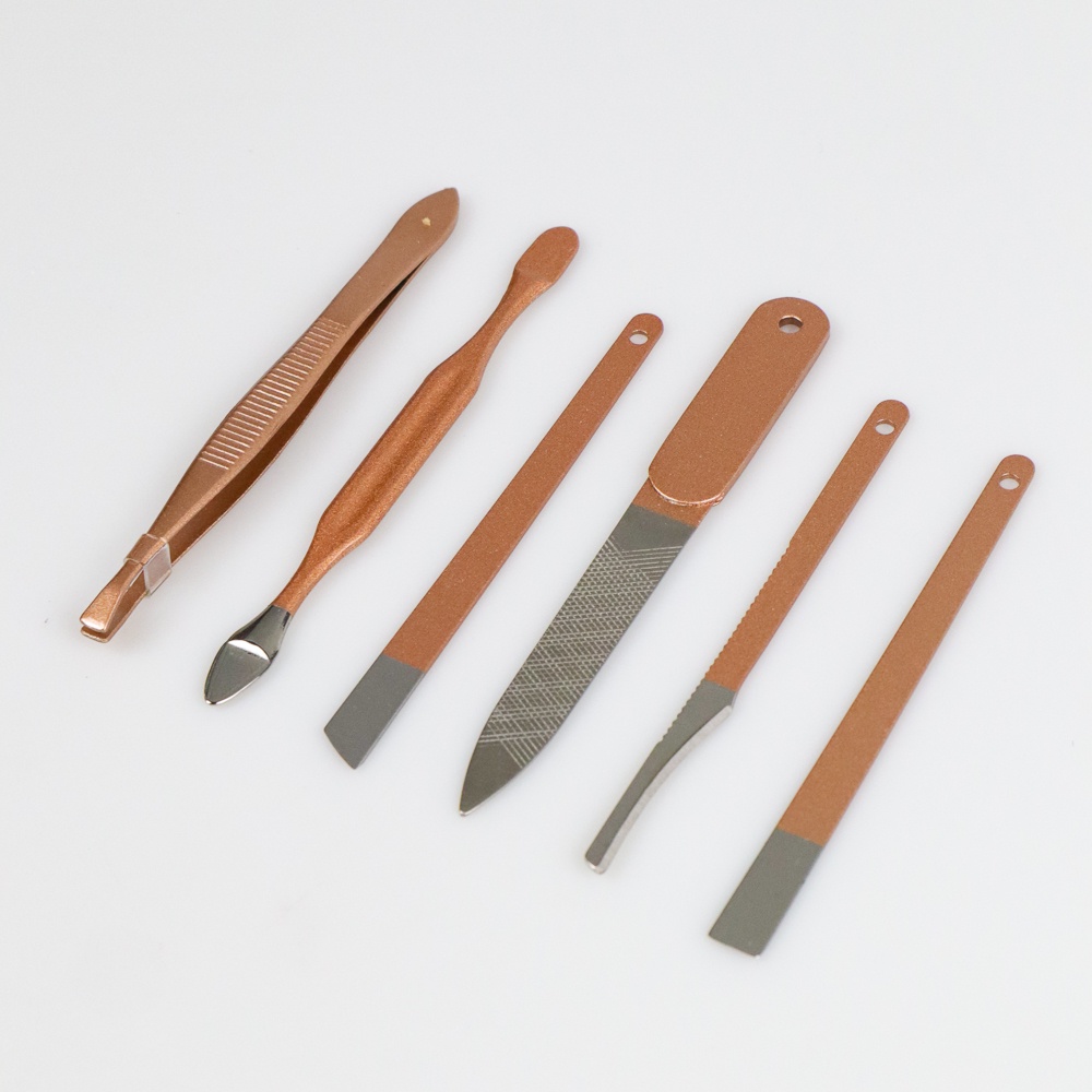 Biutte.co Gunting Kuku Nail Art Set Manicure Pedicure 15 PCS - CT02 - Pink