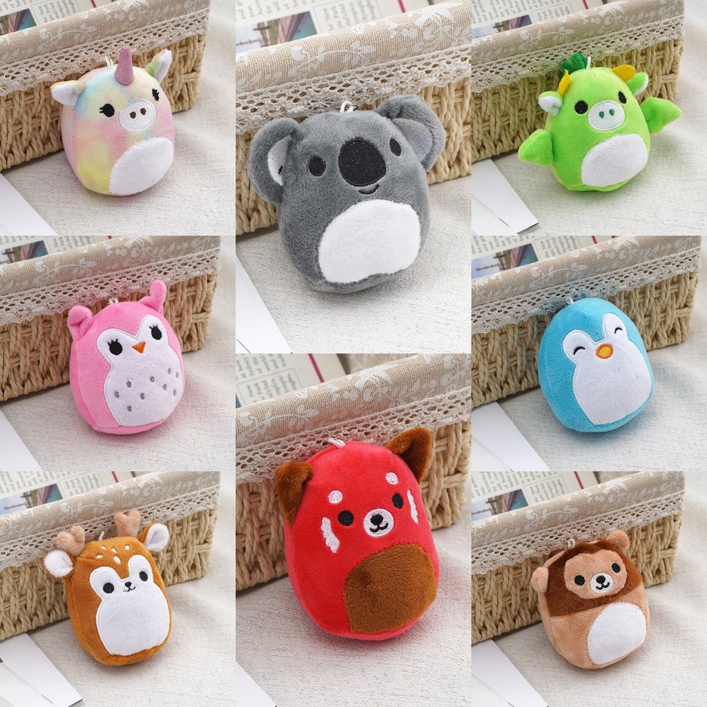 Mainan Anak Squishallow Keychain Animal Plush Kualitas Premium