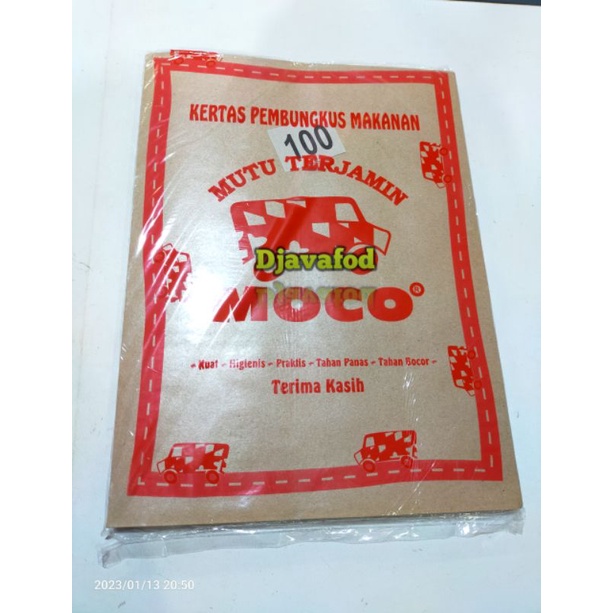 

kertas nasi isi 100 lembar