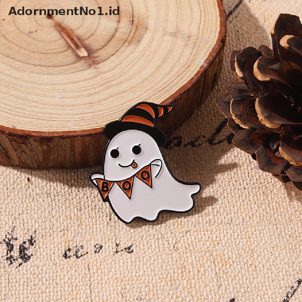 [AdornmentNo1] Halloween Punk Enamel Pin Hantu Lucu Labu Bros Kerah Pin Ransel Lencana Kartun Lucu Perhiasan Hadiah Untuk Teman Anak Perhiasan Aksesoris [ID]