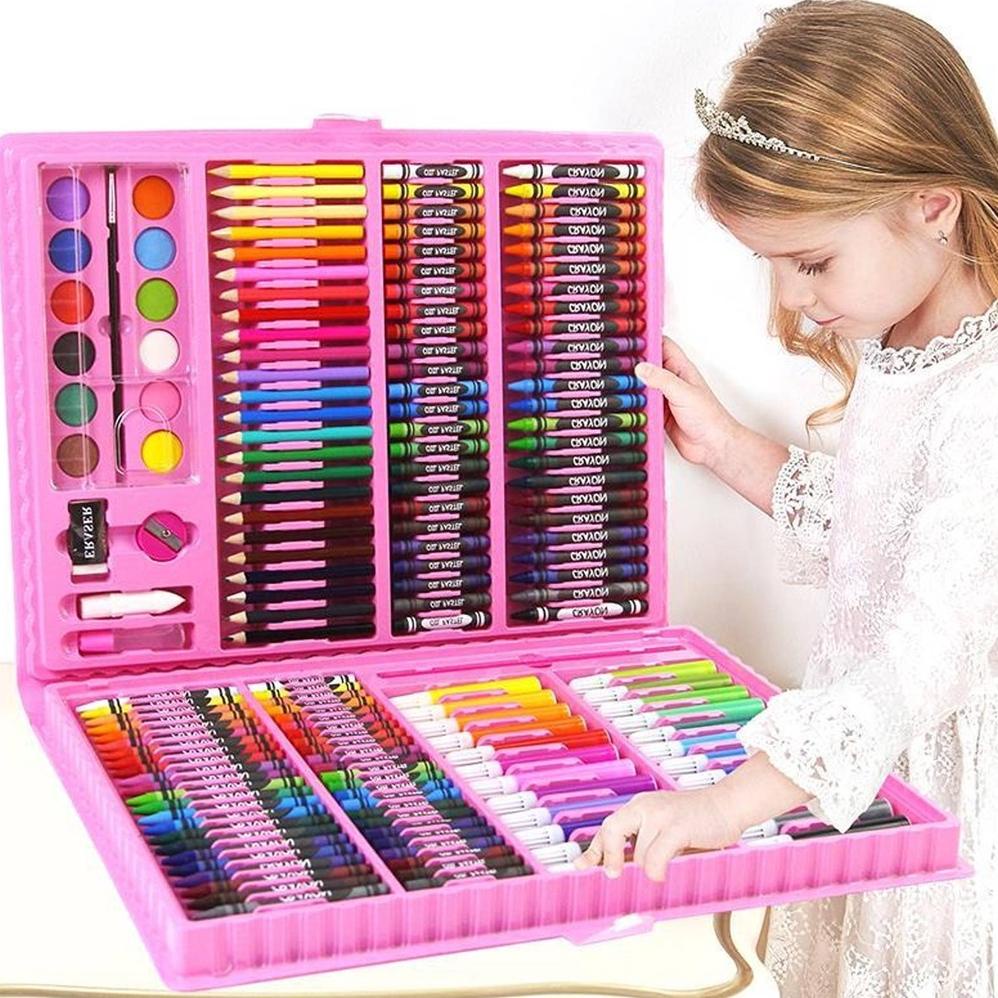 

Bayar Ditempat 208Pcs Warna Pena Gambar Set Anak Lukisan Serbaguna Netral Pulpen Warna Warni Set !