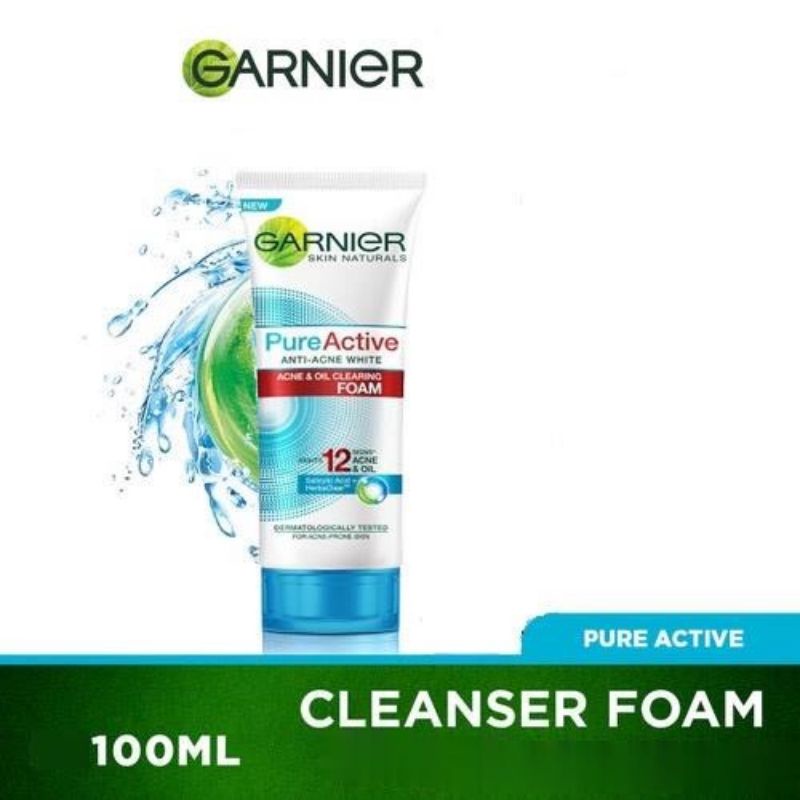 GARNIER Pure Active Acne &amp; Oil Clearing Foam | Scrub 100 ml