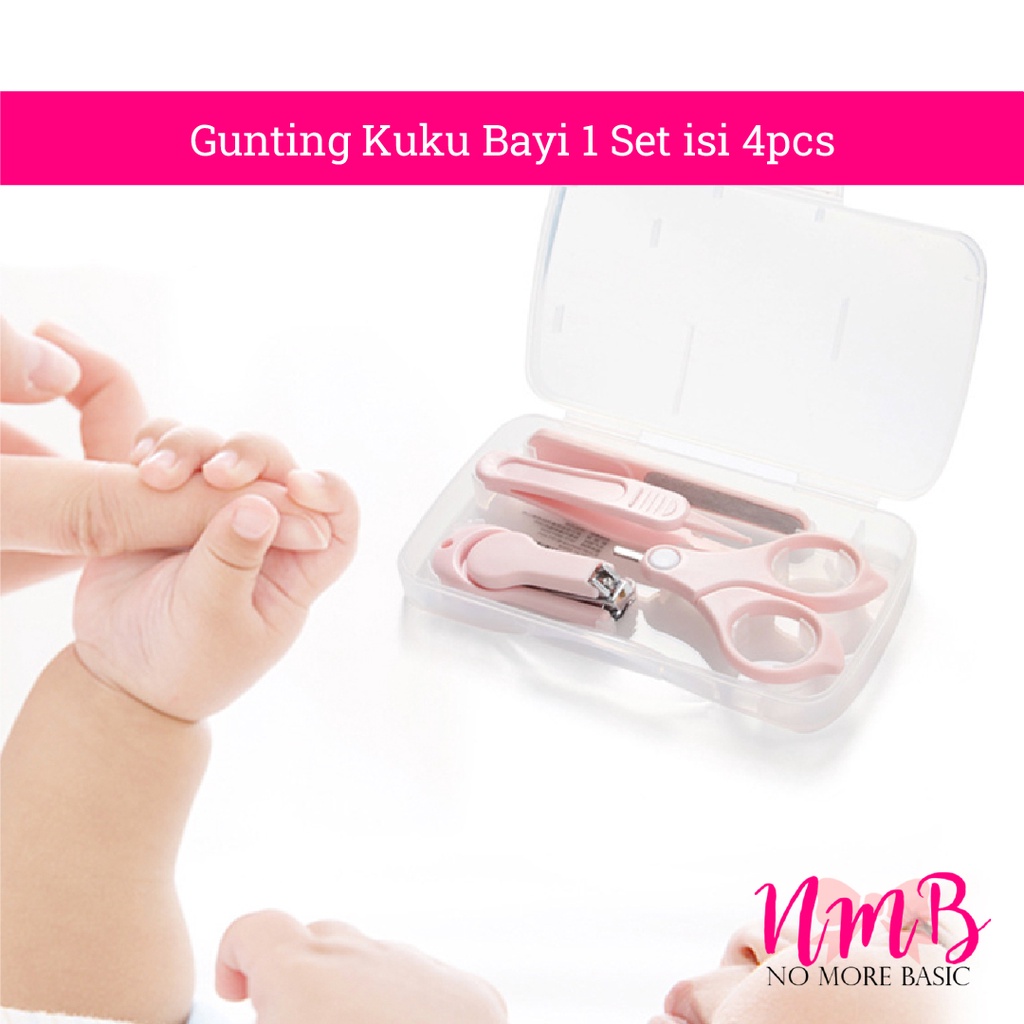 Gunting Kuku Bayi 1 Set isi 4pcs / Set Alat Perawatan Manicure Bayi