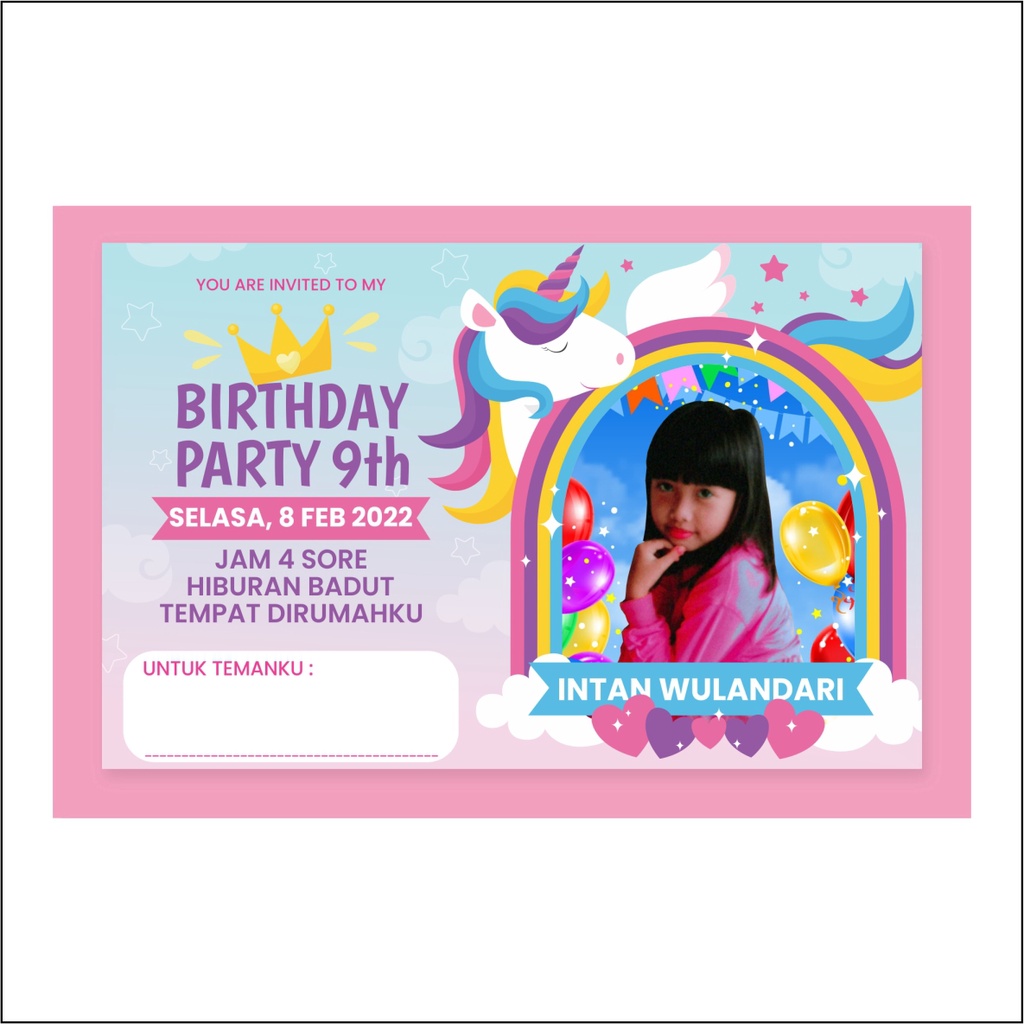 Undangan Ultah | Undangan Tedak Siten | Undangan Khitan