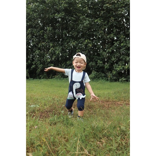 OVERALL BABY 1-2 tahun dobby the dino overall jumpsuit romper bayi terusan