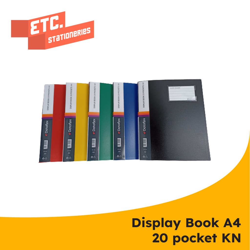 

Dataflex Display Book / Clear Holder 20 Pocket A4 + Kartu Nama Dataflex DF-831