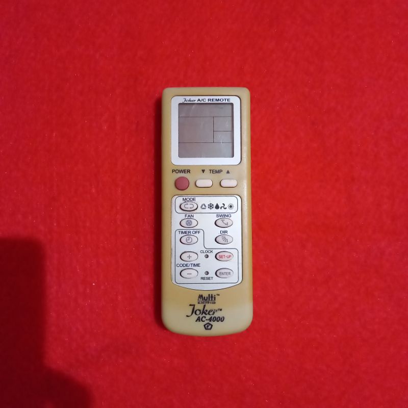 REMOTE AC MULTI JOKER SERI AC-4000