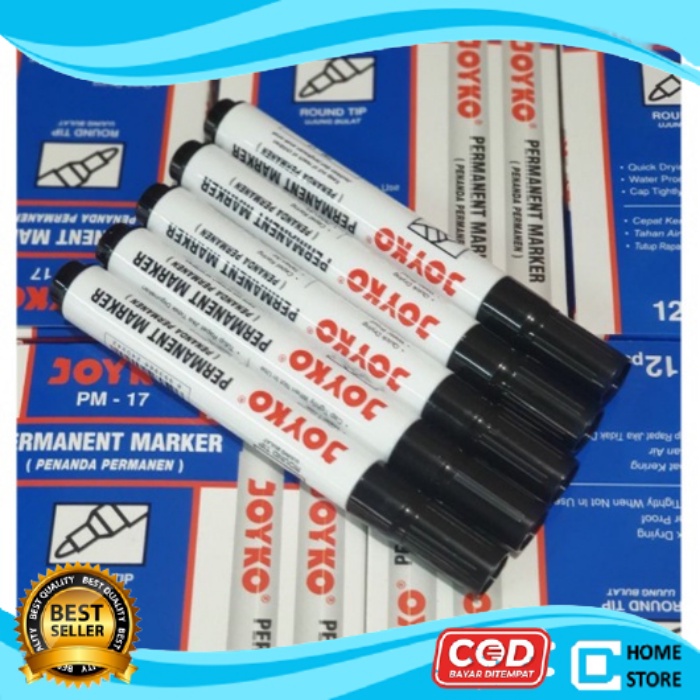 

Joyko Permanent Marker Spidol Permanen Round Tip