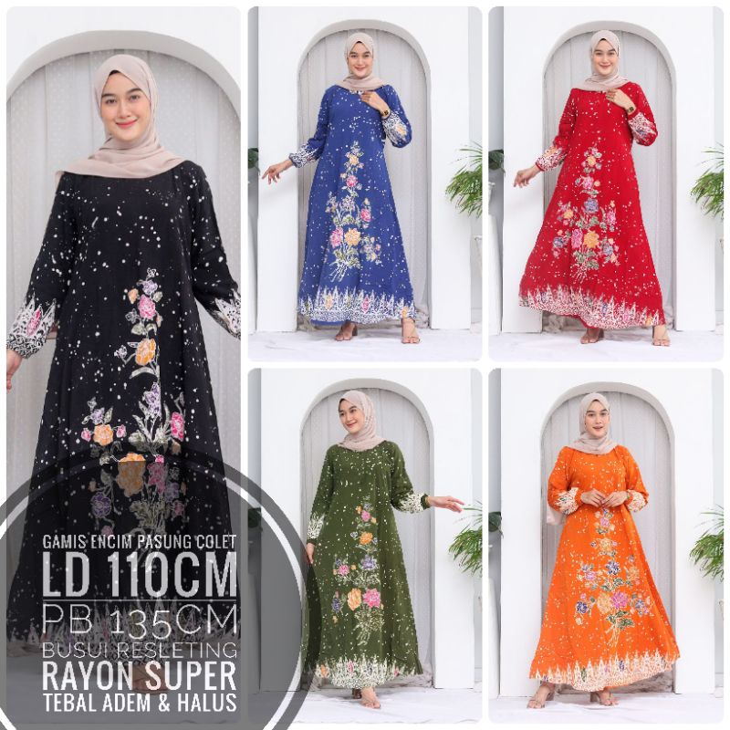 GAMIS ENCIM PASUNG COLET / GAMIS BATIK / GAMIS BUSUI RESLETING