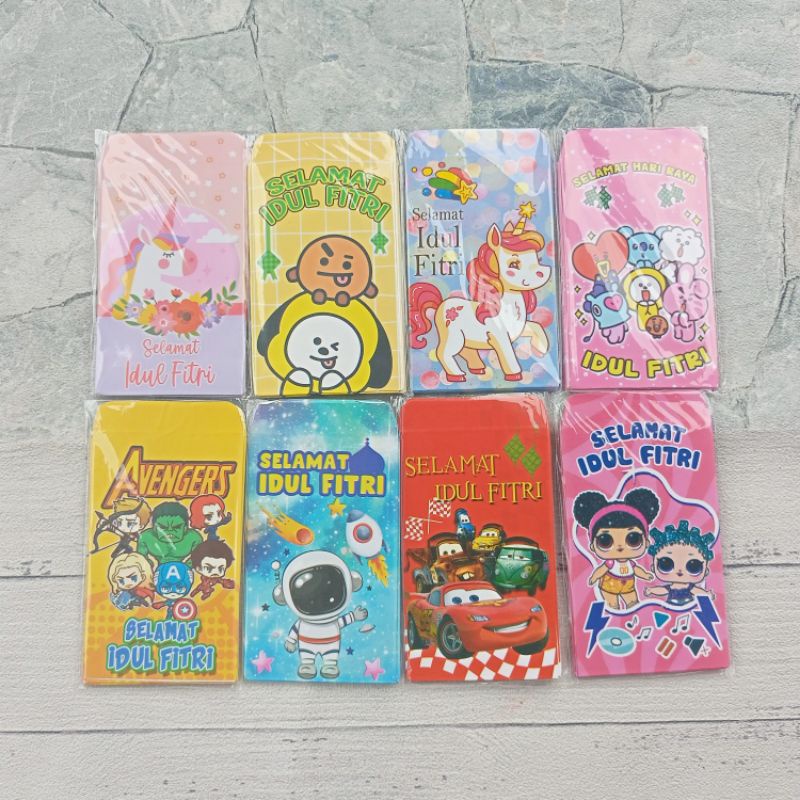 

Amplop Lebaran Mini Karakter Lucu Isi 10pcs Siap Pakai/Amplop Jadi