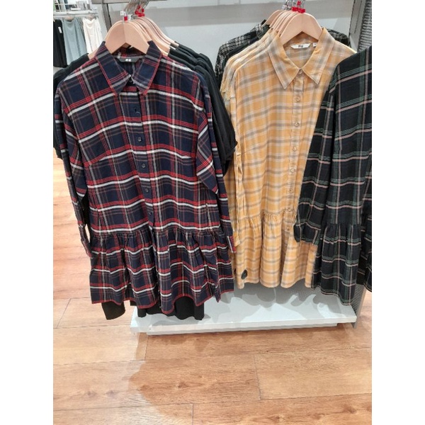 UNIQLO ORIGINAL ASLI 100% MAXI DRESS Panjang Polos Spandex SALE 80% GARANSI TERMURAH FLANEL