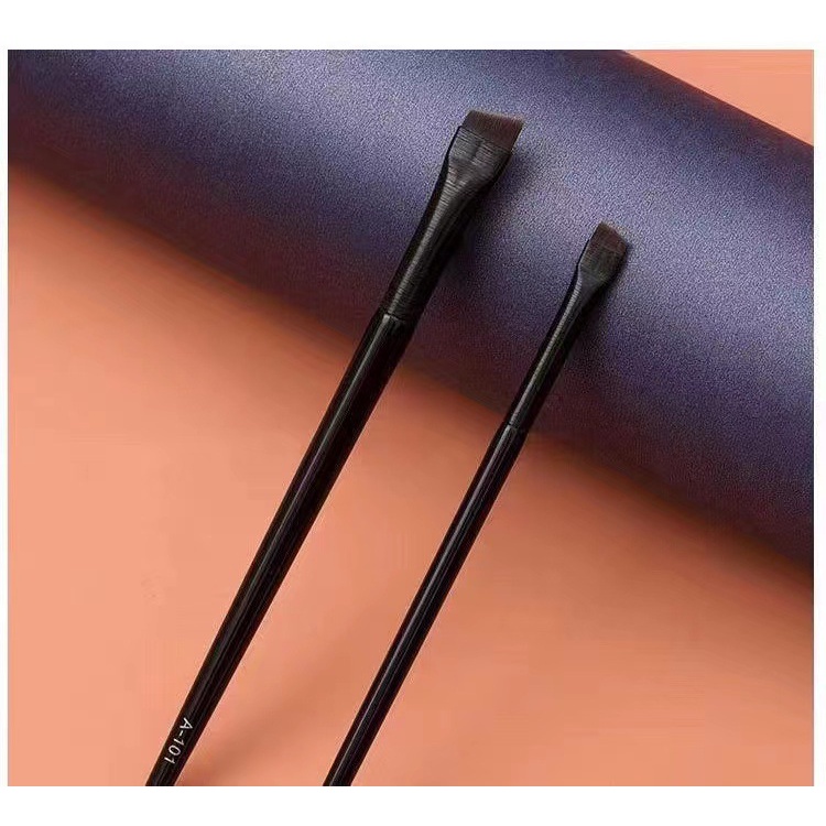 【COD】Kuas Alis Mata Bulu Pipih Hitam Make Up Ultra-Thin Precision Firming Knife-Edge Fine Eyeliner Brush Untuk Alat Makeup Kecantikan Brushes Makeup Face Eye Tools-CH