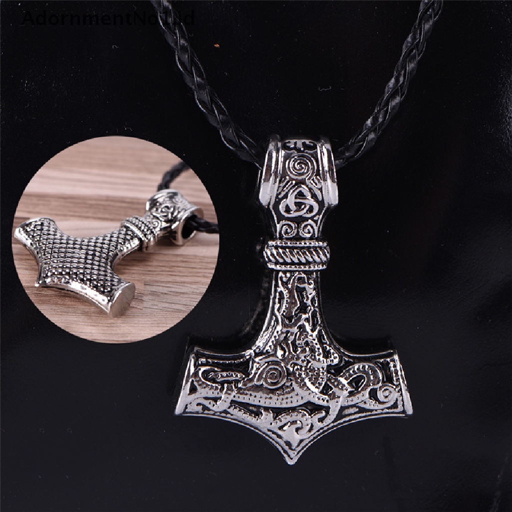 [AdornmentNo1] Myth Hammer Kalung Viking Jimat Palu Scandinavian Norse Pendant Necklace [ID]