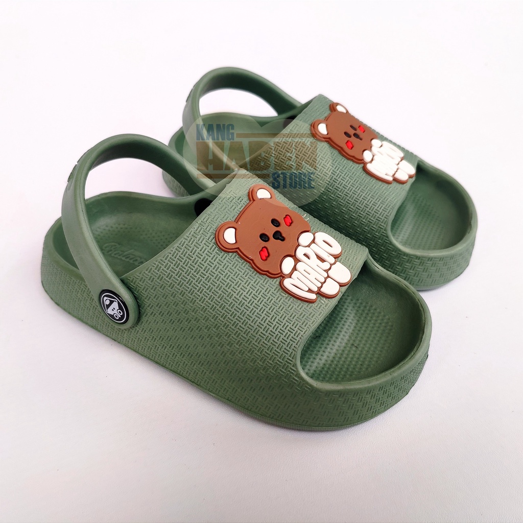 Sandal Kokop Tali Bayi Anak Cowok Cewek Karakter Mario Lucu BC051