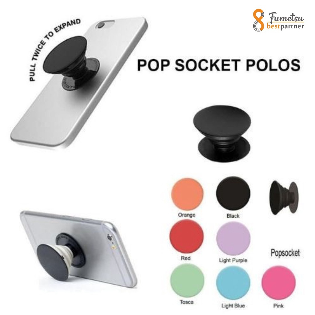 Popsocket Polos / Popsocket Stand Holder / Universal Stand Hp / Standing Handphone Murah