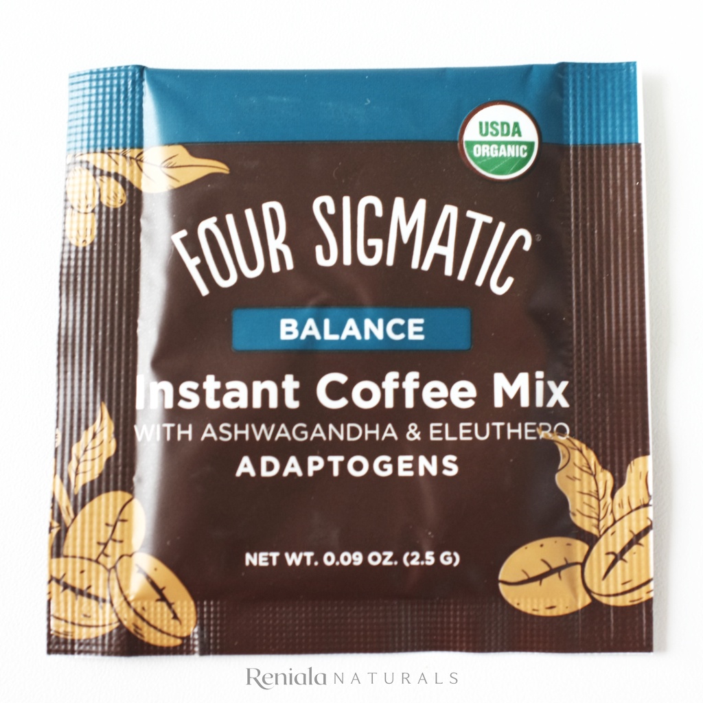 

NEW Four Sigmatic Adaptogens Balance Coffee Mix Ashwagandha Eleuthero - 1 Sachet Organic