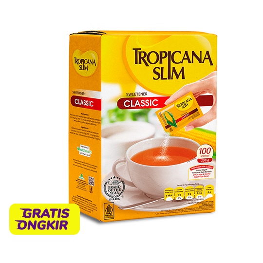 

Tropicana Slim Sweetener Classic ISI 100