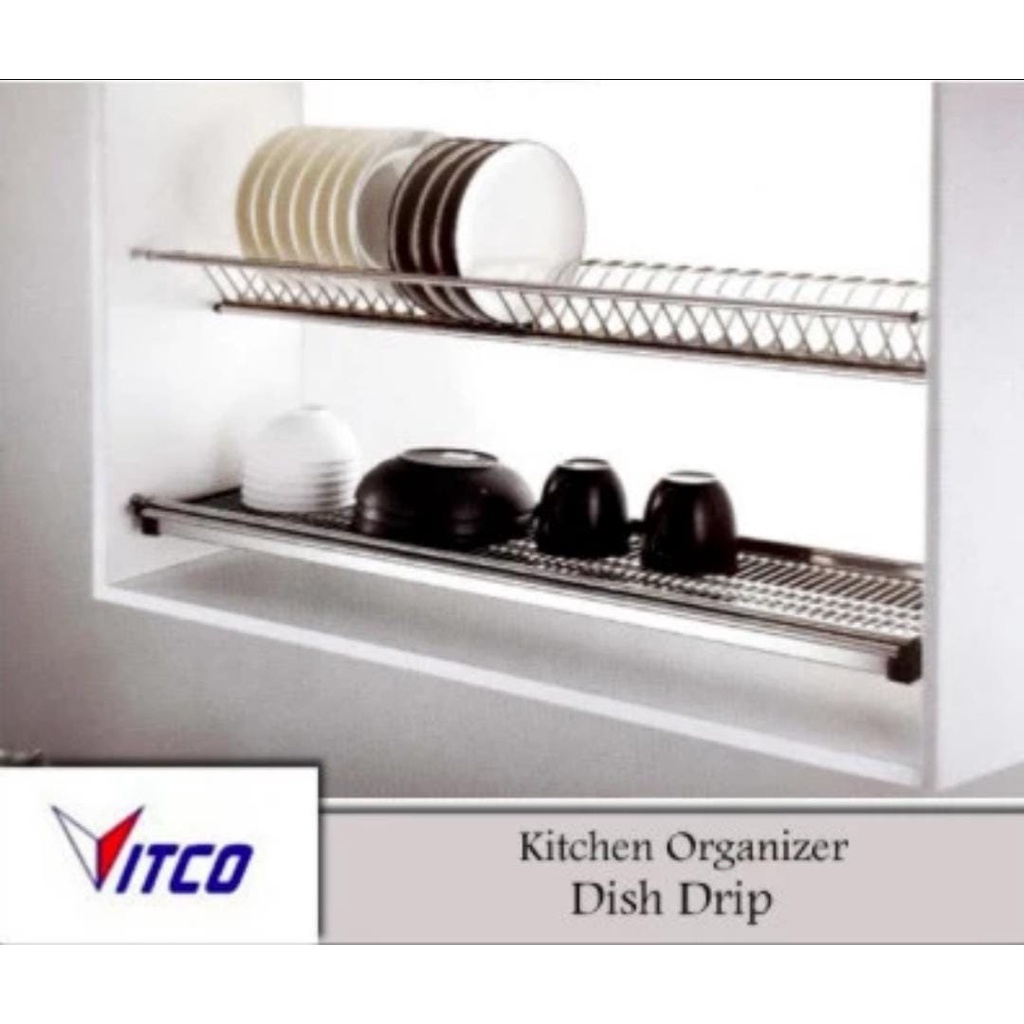 Rak Piring Atas Vitco Rak Piring Twin Stainless Steel