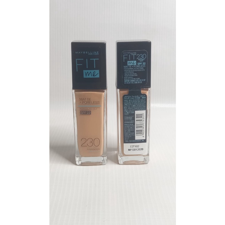 MAYBELLINE FIT ME  FOUNDATION  (ORIGINAL) 5ml &  30ml.