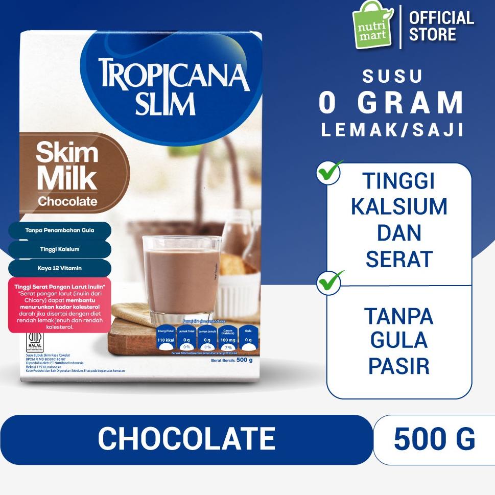 

[COD] Tropicana Slim Susu Skim Chocolate 500gr - Bantu Turunkan Kolesterol 91