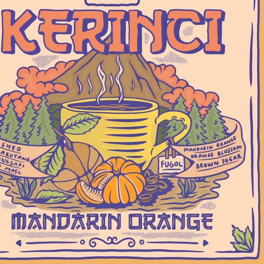 

➭ Kopi Arabika KERINCI MANDARIN ORANGE (200 gr) Single Origin Specialty Arabica Coffee Beans ★