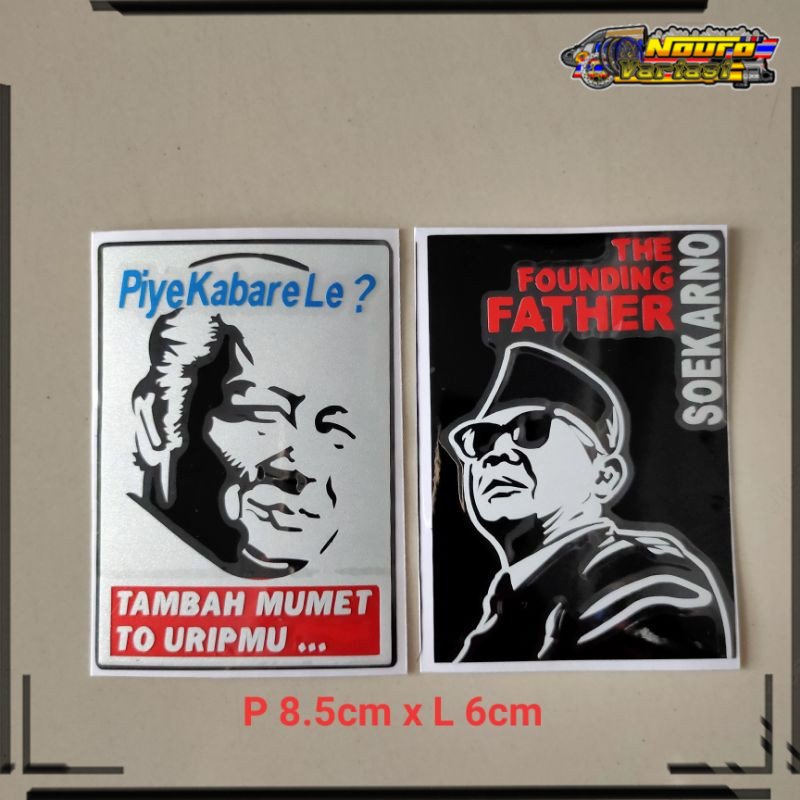 COD stiker cutting Soeharto Soekarno mantap