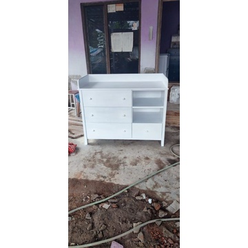 baby tafel changing table meja salin bayi lemari bayi kayu solid
