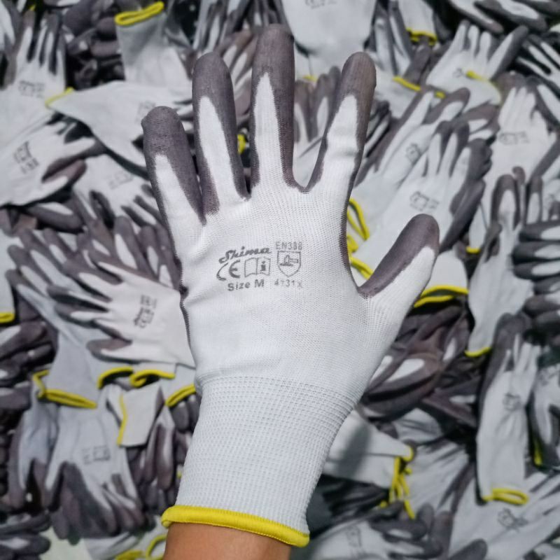 GROSIR 1 Lusin 12 Pasang sarung tangan working kerja Lapis karet