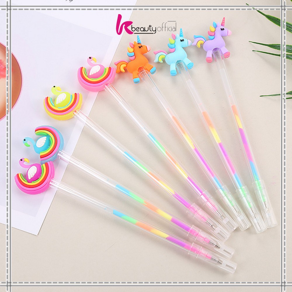 

KB-A44 Pulpen Gel 0.5mm Karakter Angsa Tinta Rainbow Pena Pelangi Lucu / Alat Tulis Sekolah Drawing Pen Warna Warni Import