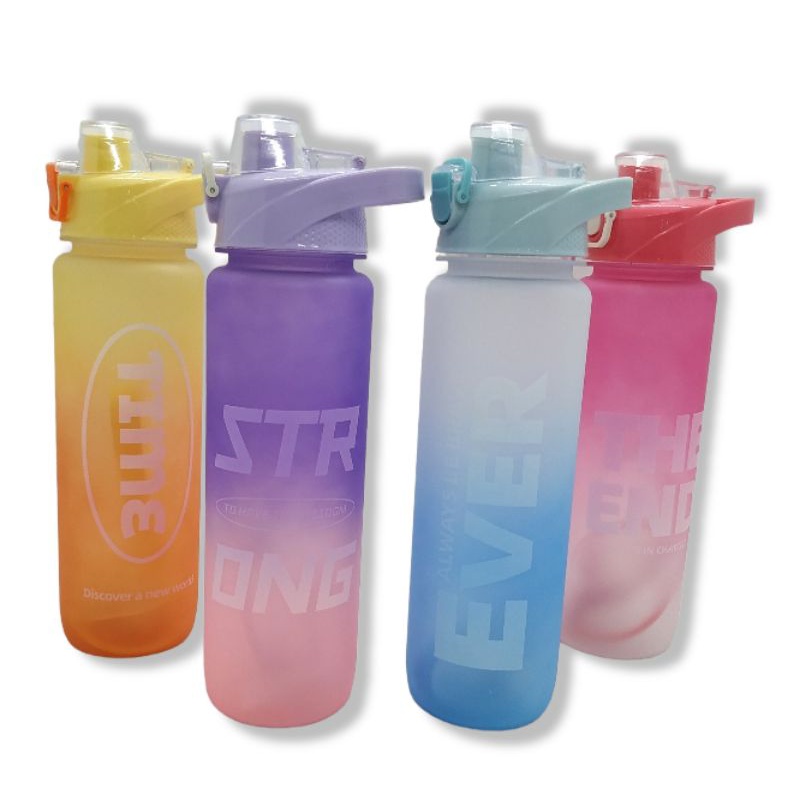 Botol Minum Plastik 1000ML - MP930 - Botol Minum Rainbow Terbaru