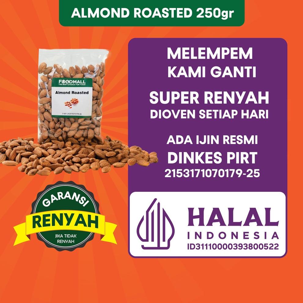 

ofi54 Almond Roasted 250 gram / almond panggang Belanja Sekarang