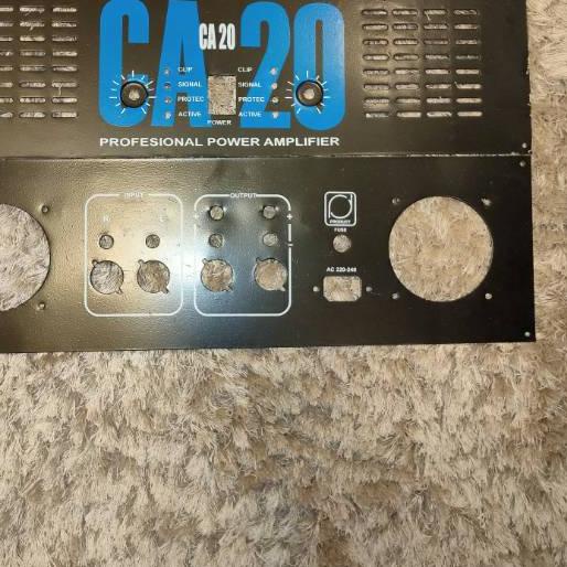 Diskon | FG2 | Plat Panel Power Amplifier Stereo CA 20 Depan Belakang