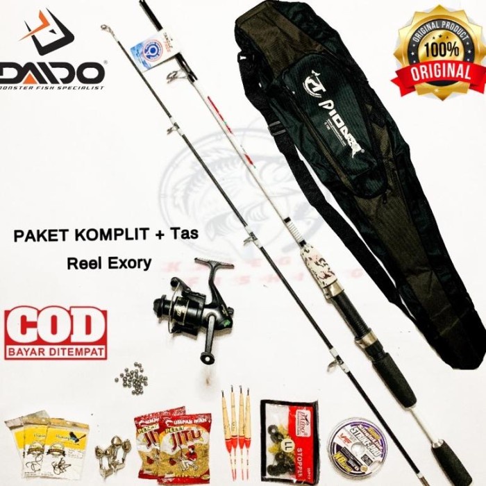 Pancing Set Komplit Pancing 1 Set Murah Joran Laut 16 Kg Panjang 1.65/1.80M