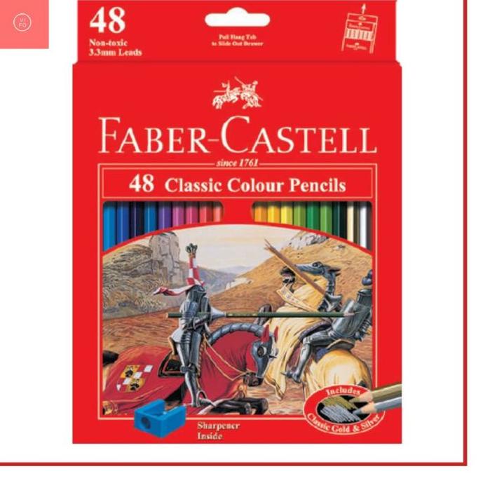

드 Pensil Warna Faber-Castell Classic 48 Warna Terlaris