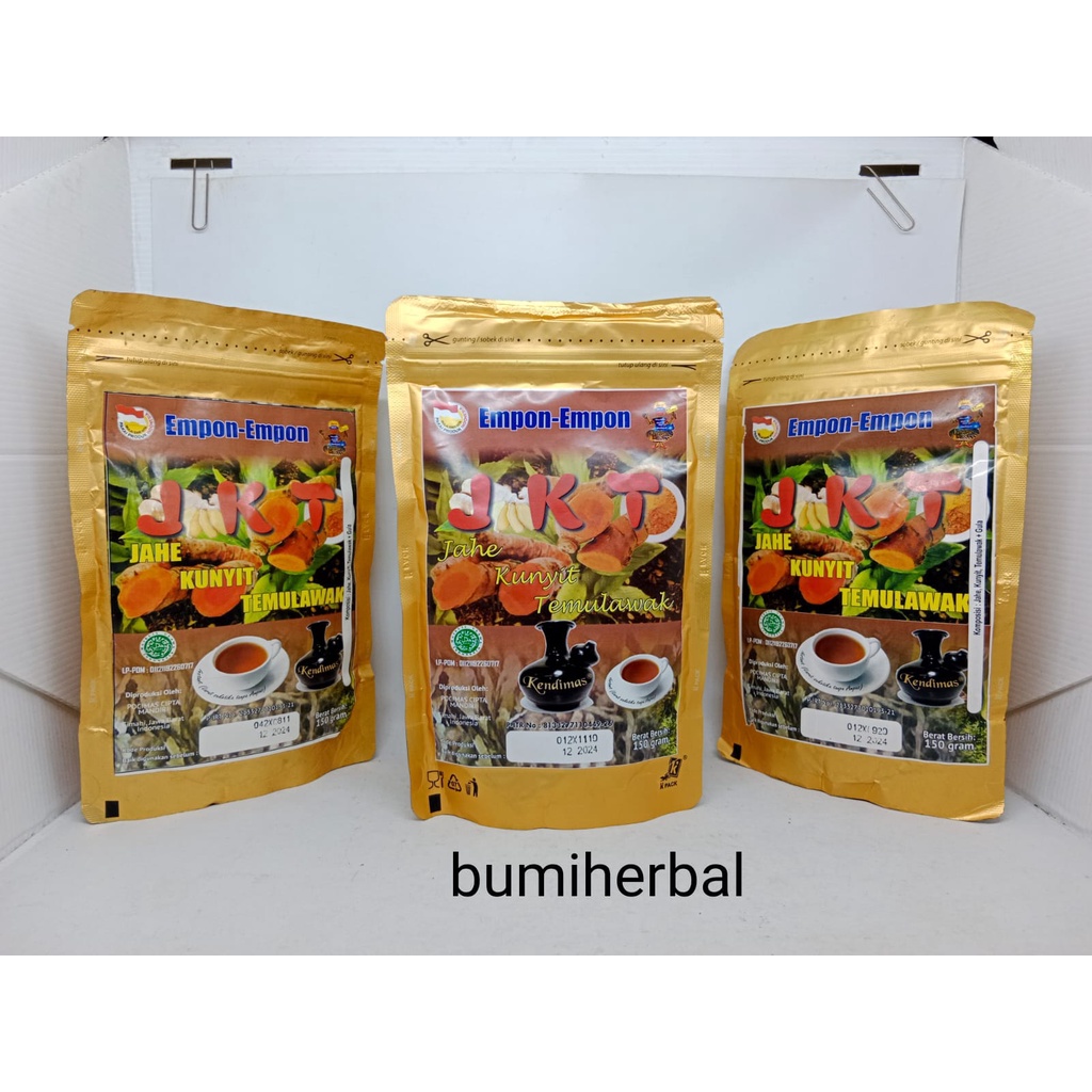 

minuman tradisional empon - empon JKT jahe kunyit temulawak by kendimas 150g